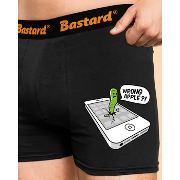 Trenýrky Bastard Wrong Apple boxerky Black