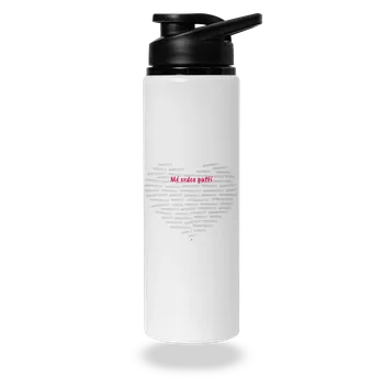 Láhev Bastard Mé srdce patří lahev na vodu White