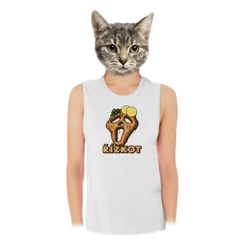 Bastard Řízkot dámské tílko volné White