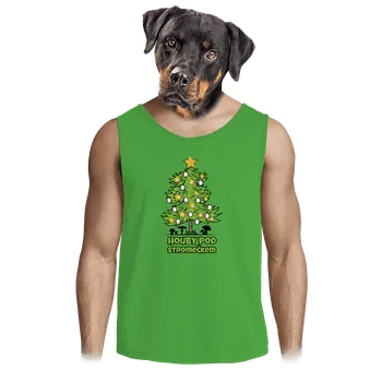 Pánské oblečení Bastard Houby pod stromečkem pánské tílko Lime