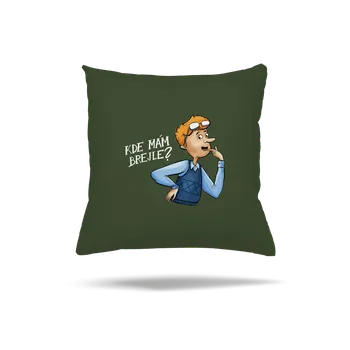 Polštář Bastard Kde mám brejle polštář Olive Green