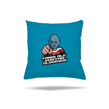 Polštář Bastard Fandi, ale zůstaň Fantomasem polštář Blue Turquoise