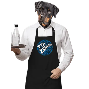 Kuchyňská zástěra Bastard Tým ženicha zástěra Black