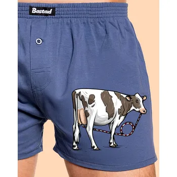 Trenýrky Bastard Cow drink pánské trenky Blue