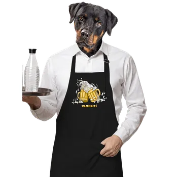 Kuchyňská zástěra Bastard Vlnolití zástěra Black