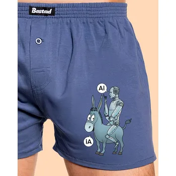 Trenýrky Bastard Osel a AI pánské trenky Blue