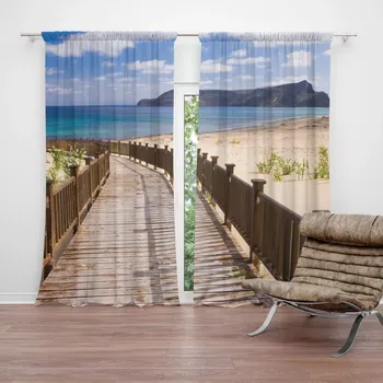 Závěs Sablio Závěs Chodníček na pláž: 2ks 140x250cm