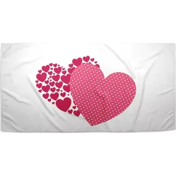 Sablio Ručník Srdce - 50x100 cm