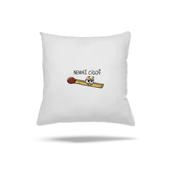 Polštář Bastard Cígo a oheň polštář White