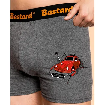 Trenýrky Bastard Brouk boxerky Gray Melange