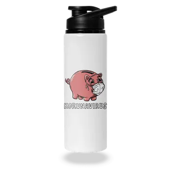 Láhev Bastard Korunavirus v kasičce lahev na vodu White