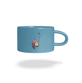 Bastard Dáda na rybách hrnek makronka Blue Macaron