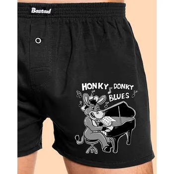 Trenýrky Bastard Honky donky blues pánské trenky Black