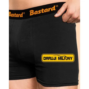 Trenýrky Bastard Miliony boxerky Black