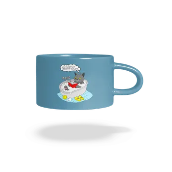 Bastard Jak všechny naštvat hrnek makronka Blue Macaron