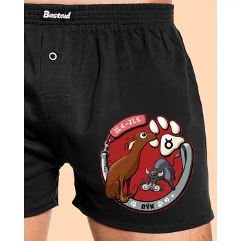 Trenýrky Bastard Psí horoskop: Býk pánské trenky Black