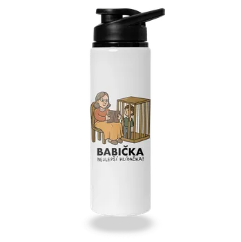Láhev Bastard Babička hlídačka lahev na vodu White