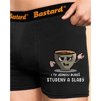 Trenýrky Bastard Studená káva boxerky Black
