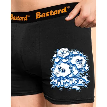 Trenýrky Bastard Ledové mimikry boxerky Black