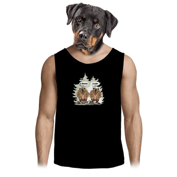 Pánské tílko Bastard Medvědi pánské tílko Black