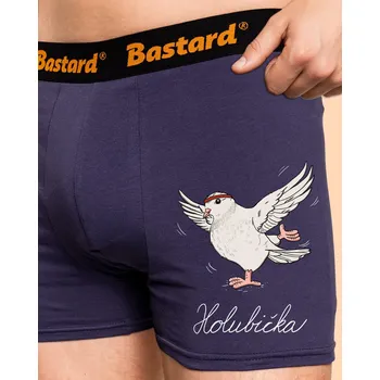 Pánské spodní prádlo Bastard Holubička boxerky Blue Navy