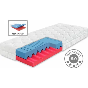Matrace Středně tvrdá zdravotní matrace FERATA, 18cm, 120kg, studená pěna