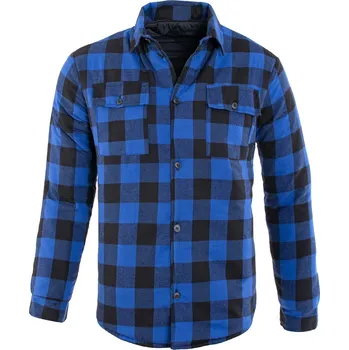 Procera Zateplená flanelová košile modrá, M
