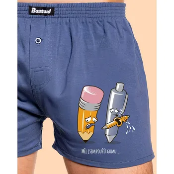 Trenýrky Bastard Používej gumu pánské trenky Blue