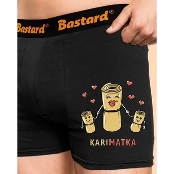 Trenýrky Bastard Karimatka boxerky Black