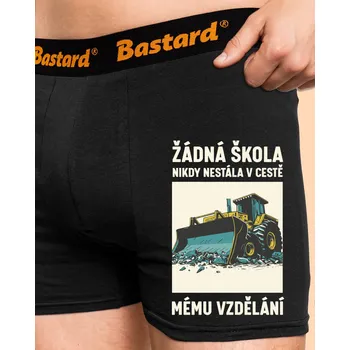 Trenýrky Bastard Žádná škola boxerky Black