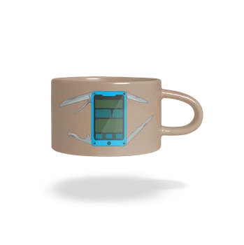 Bastard Švýcarský mobil hrnek makronka Brown Macaron