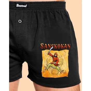 Trenýrky Bastard Sanskokan pánské trenky Black