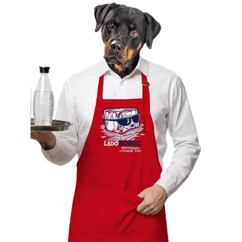 Kuchyňská zástěra Bastard Ledoborec zástěra Red