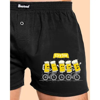 Trenýrky Bastard Pivoton pánské trenky Black