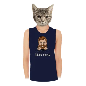 Bastard Chuck Norys dámské tílko volné Navy