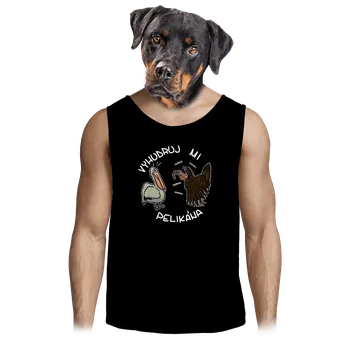 Pánské tílko Bastard Vyhudruj mi pelikána pánské tílko Black