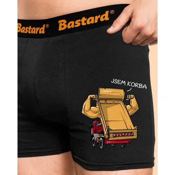 Trenýrky Bastard Korba boxerky Black