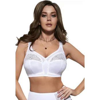 Podprsenka Viki Měkká podprsenka bez kostic, model soft Joanna 577 bílá, velikost plus 115F