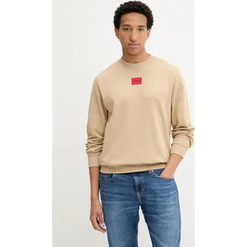 Pánská móda Bavlněná mikina HUGO Diragol212 50447964 zelená 19X, vel. XXL