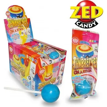 Bonbon Jawbreaker MEGA lízátko s tetovačkou a žvýkačkou 50 g (15 ks)