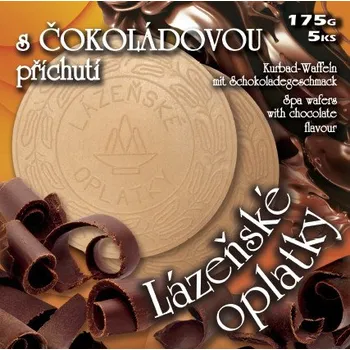 Lázeňské oplatky s čokoládovou příchutí 175 g (1 ks)