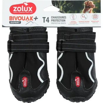 Obleček pro psa Botička ochranná BIVOUAK černá T4/7cm Zolux