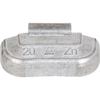 Sada na opravu pneumatiky Tip Topol TPZNSTD-020 Naklepávací závaží pro ocelové ráfky, zinkové, 20g 100 Ks