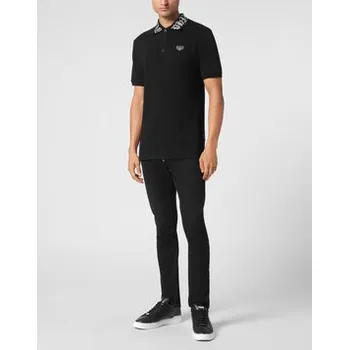 Pánské oblečení PHILIPP PLEIN Polokošile 9409 Černá Slim Fit S