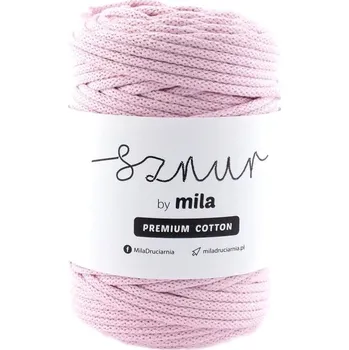 Příze MILA šňůra Premium Cotton 5mm Růžová
