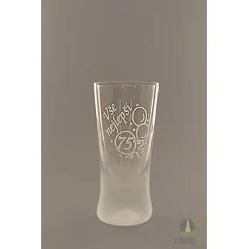 Pískovaný panák - 75 let (balónky)