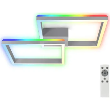 Brilo - LED RGBW Stmívatelný přisazený lustr FRAME 2xLED/17W/230V 2700-6500K+ DO