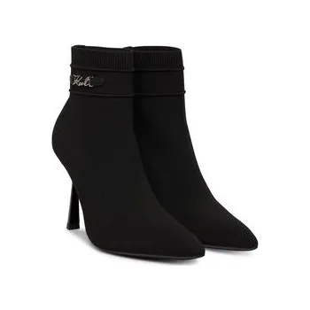 Dámské kozačky Polokozačky KARL LAGERFELD Pandara KL31346A Černá 36