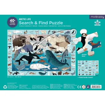 Dětské zboží Mudpuppy Puzzle skládej a hledej Život v Arktidě 64 dílů
