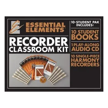 Essential Elements for Recorder Classroom Kit: Includes 1 Student Book with Play-Along CD, 9 Student Books, and 10 Recorders – Hal Leonard Publishing Corporation (EN)